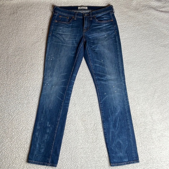 Madewell Slim Boy Boyjean Denim Jeans Distressed Size 25 - Picture 9 of 11